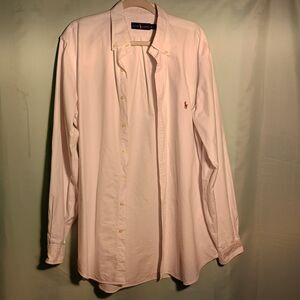 Ralph Lauren Polo Oxford Shirt – Classic White Button-Down Long Sleeve